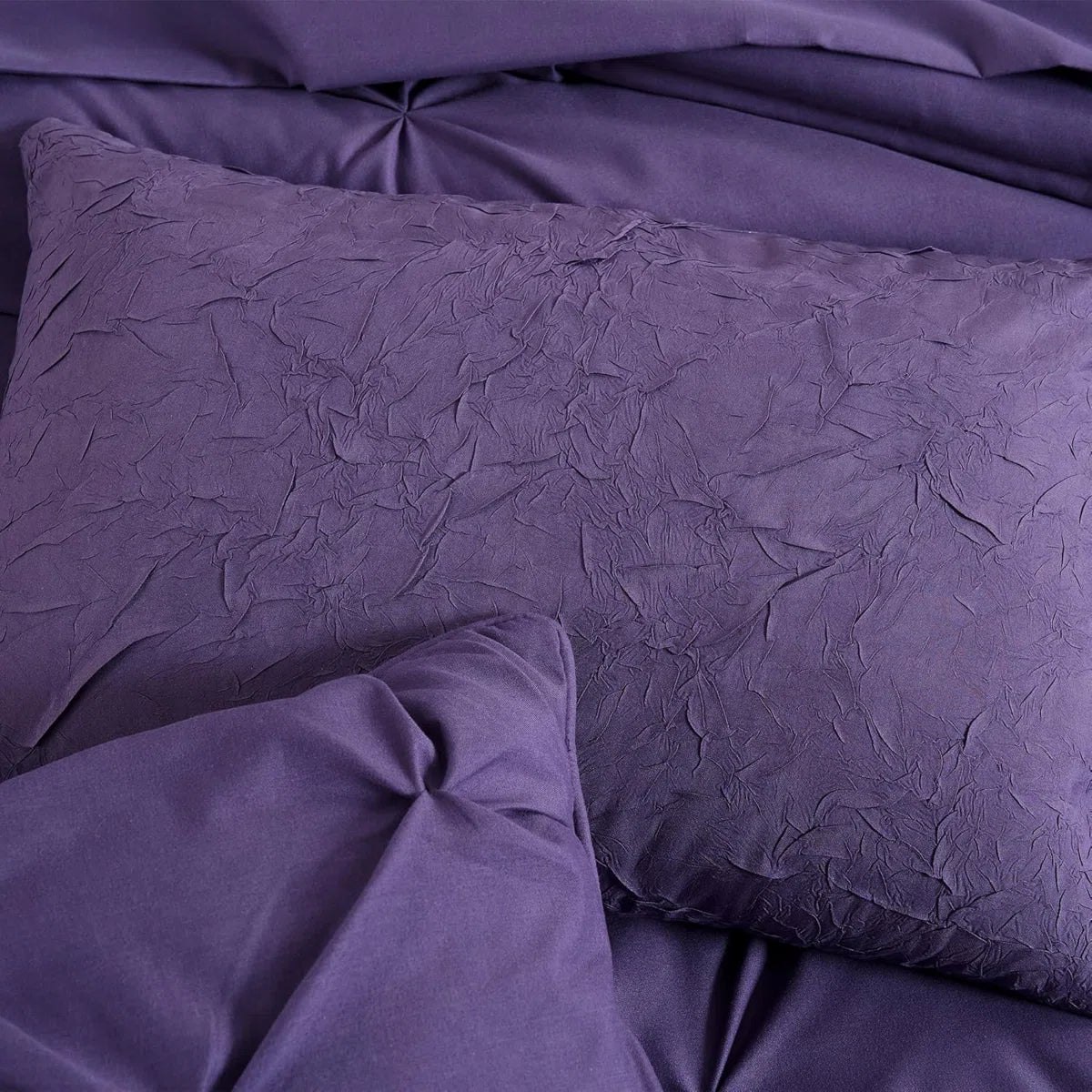 10-Piece Pintuck Bed in a Bag Comforter Set with Sheets and Decorative Pillows