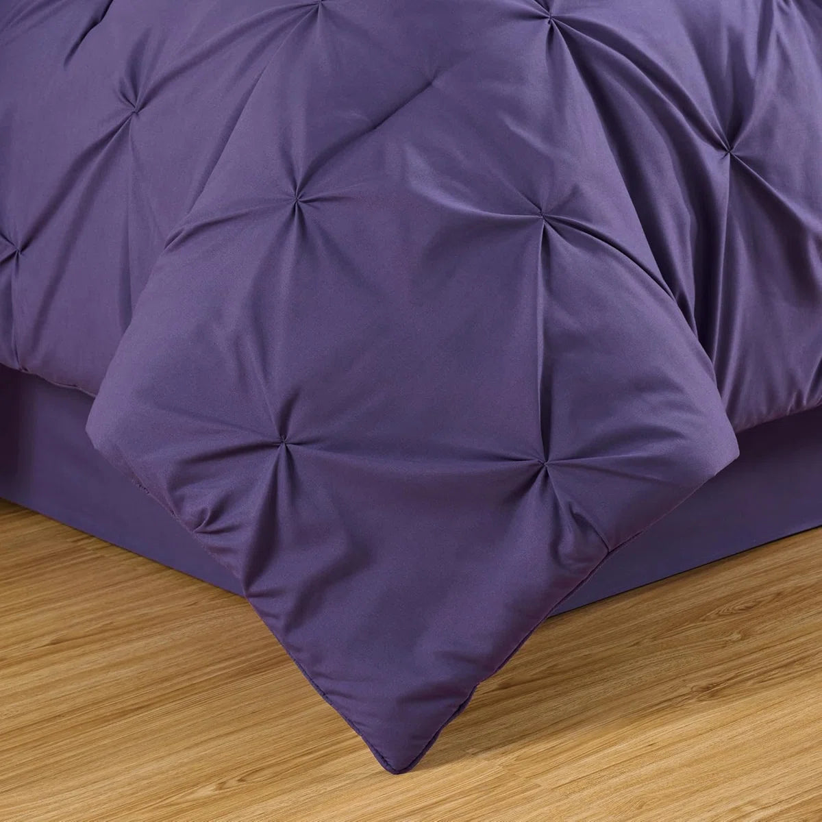 10-Piece Pintuck Bed in a Bag Comforter Set with Sheets and Decorative Pillows