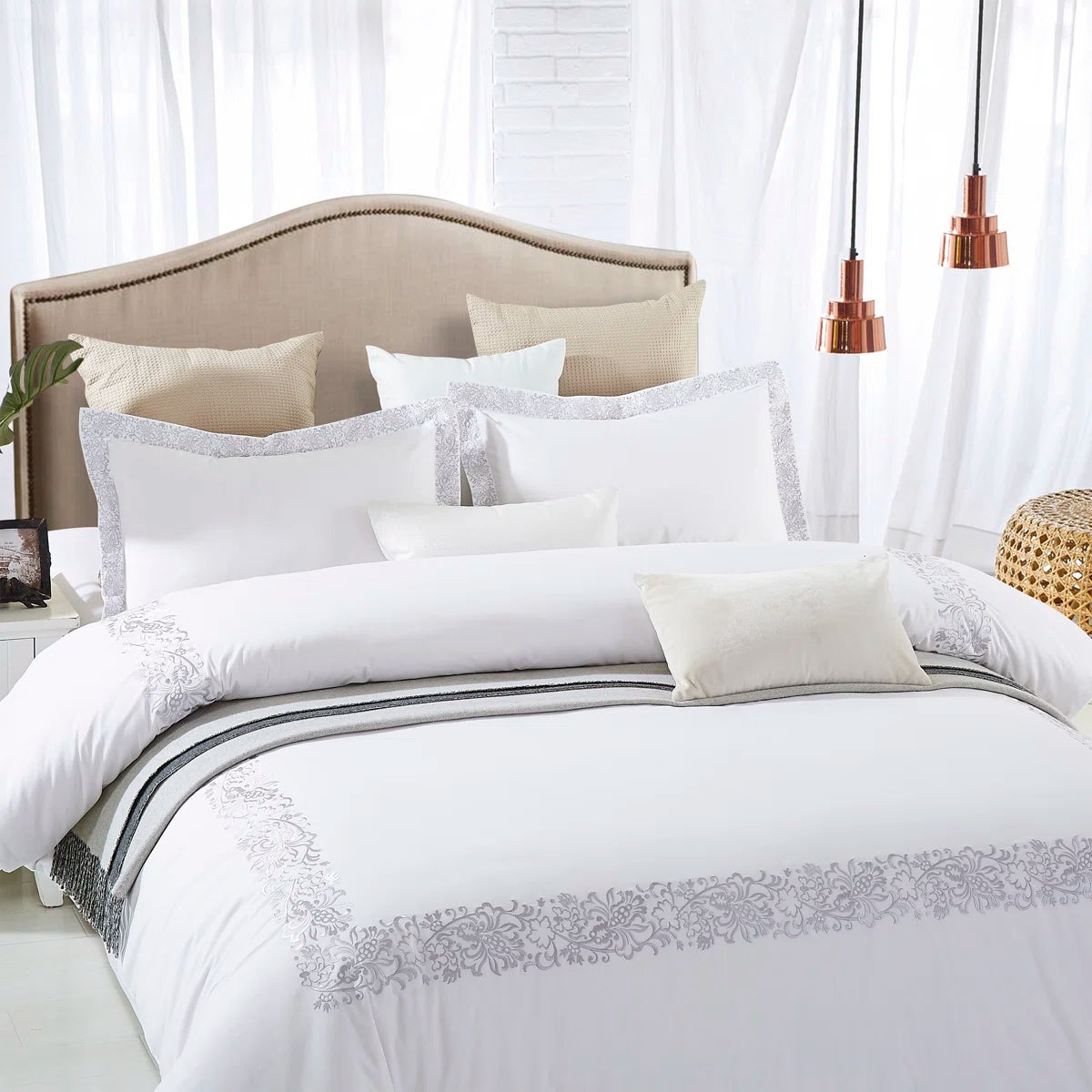 Cotton Floral Duvet Cover Set