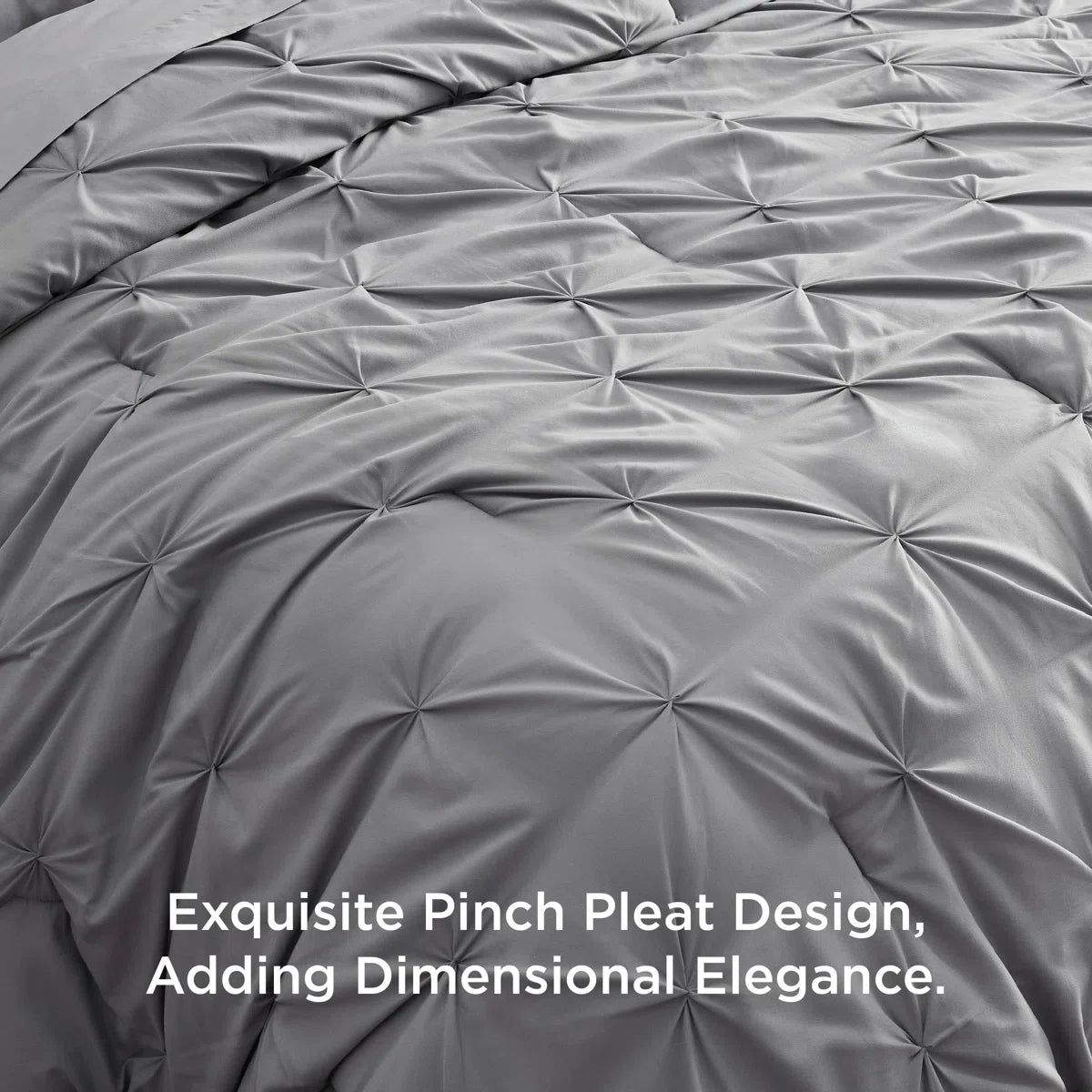 Pintuck Pinch Pleat Bed-in-a-Bag (Set of 5 or 7)