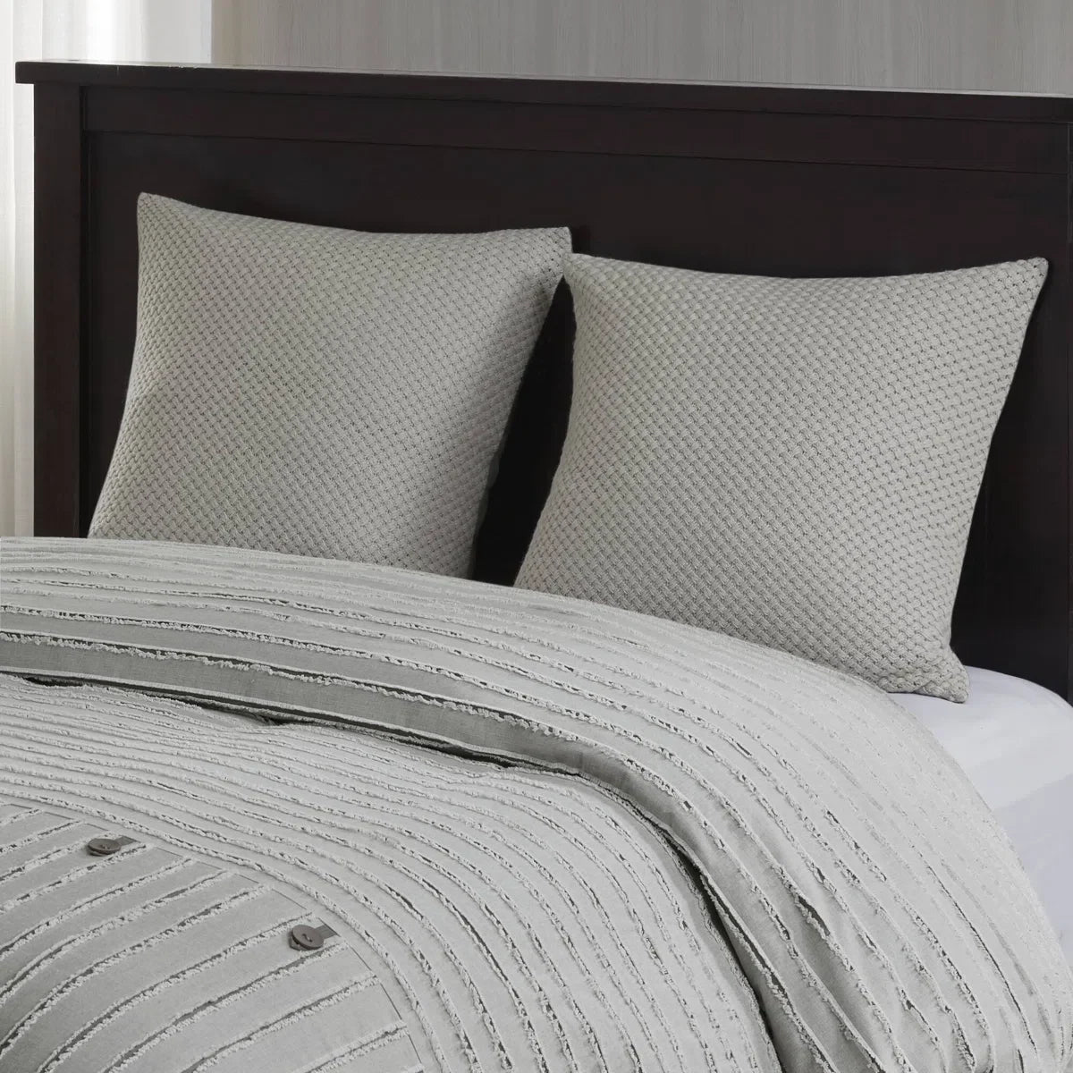 Essence Oversized 100% Cotton Clipped Jacquard Comforter Set